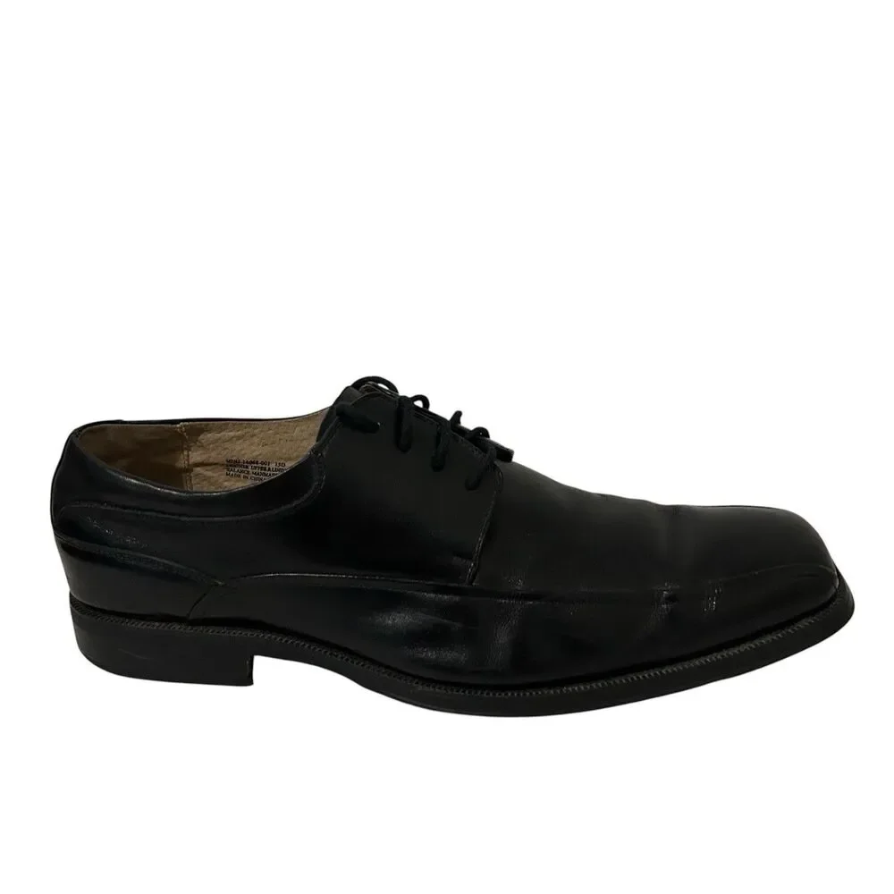 Florsheim Mens Size 15 D Black Leather Comfort Dress Shoe Oxford Square Toe